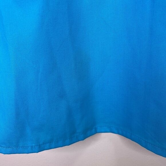 Walmart Solid Blue Scrub Top Shirt Size Small S - Picture 10 of 10